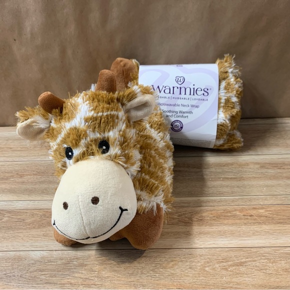 Other - Warmies Giraffe Plush Microwaveable Neck Wrap  Heat Pad Lavender Heating Cooling